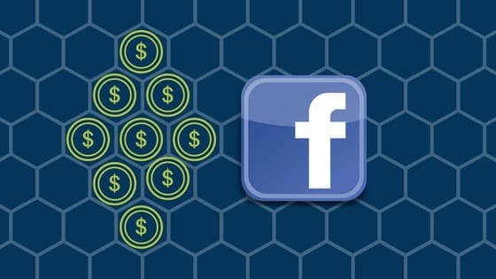 power editor - ícone do facebook e moedas com cifrão simbolizam retorno de Ads do Facebook