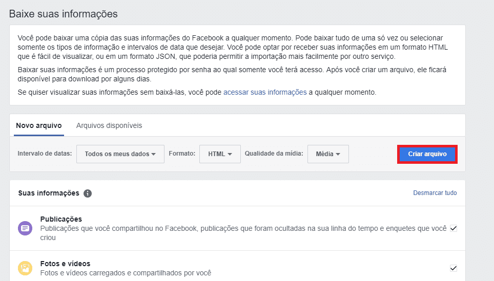 Como transformar perfil em Fanpage Passo 3