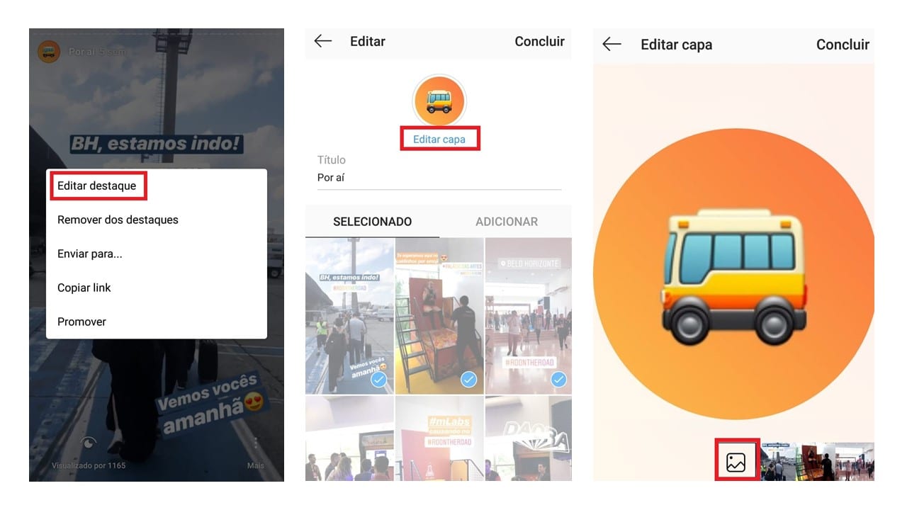 Destaques Instagram: imagem da tela do Instagram
