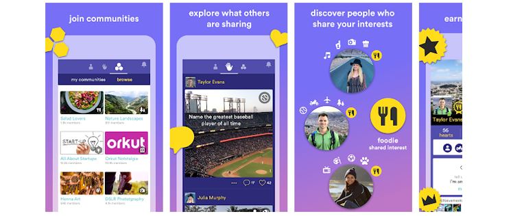Redes Sociais Novas: imagem da tela inicial do aplicativo Hello