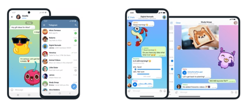 imagem: aplicativo telegram