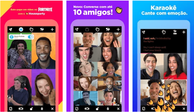 Imagem: rede social Houseparty