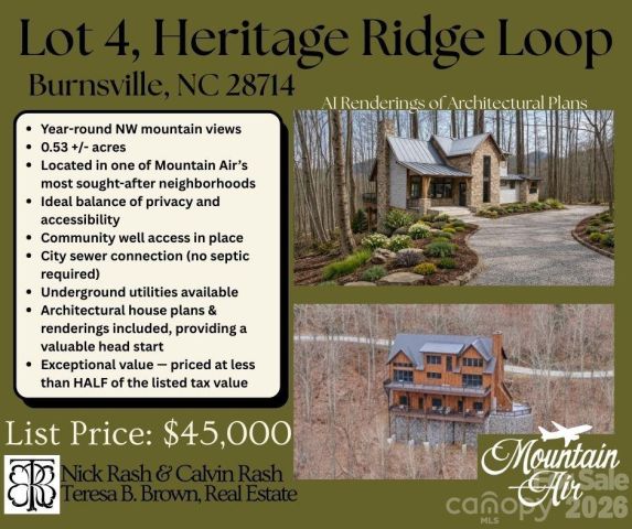 Lot 4 Heritage Ridge Loop, Burnsville, NC, 28714