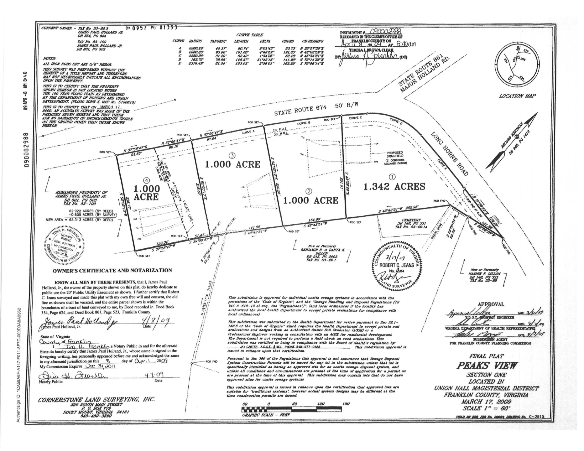 Lot 1 Long Horne RD