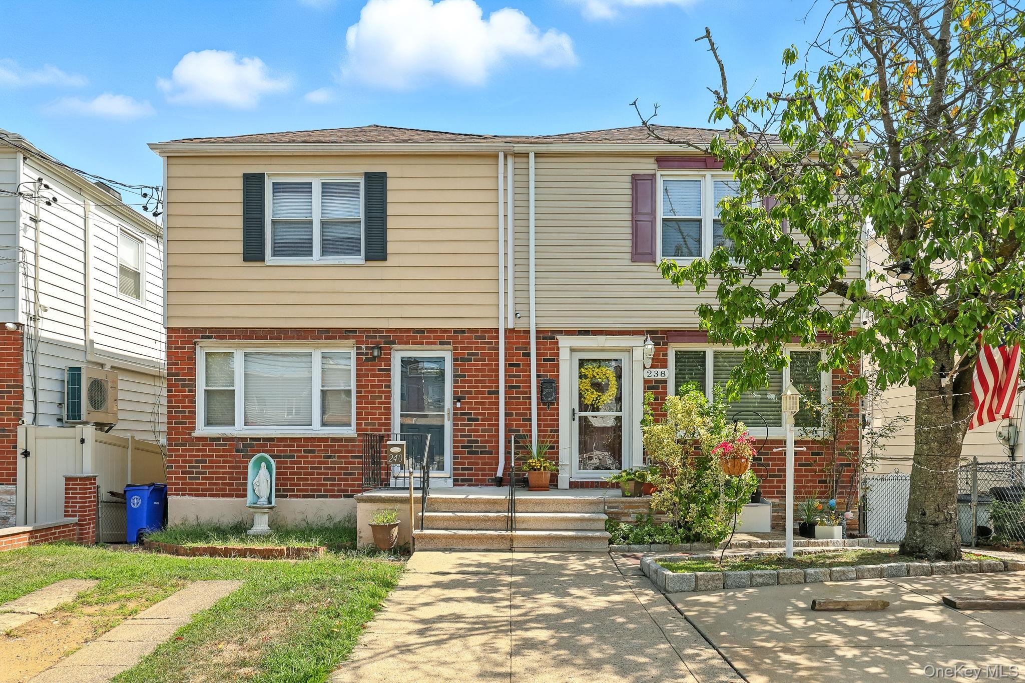 Located in the desirable Throggs Neck neighborhood in the Bronx, this 3-bedroom semi-attached home is truly move-in ready. As you enter the foyer you are greeted by an updated and open floor plan featuring luxury vinyl flooring, recessed lighting, and crown molding. The windows in the living room allow for ample natural light to stream throughout this home. Enjoy the updated eat-in-kitchen appointed with granite counters, stainless-steel appliances, and sliding glass doors to the spacious Trex deck. Enjoy BBQ&rsquo;s and time with family and friends in your fenced in backyard with above ground pool. A powder room and laundry area with new washer/dryer combo unit complete the 1st floor. Upstairs you will find a spacious primary bedroom with his and her&rsquo;s closets. 2 more spacious bedrooms with ample closet storage. Updated 2nd floor hall bathroom. More space is found in the finished lower level with full bathroom and walk-out access to the backyard. 2 private parking spaces in the driveway. Easy access to public transportation and major highways. The location and updates are unmatched.