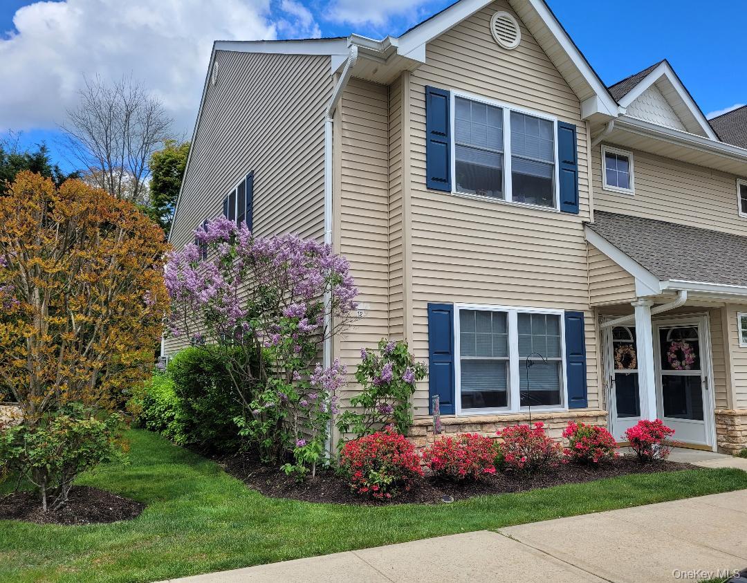 Welcome to Carefree Living in this Vibrant 62 or Better Gated Development with LOW..LOW TAXES. This Bright and Open CORNER LOWER CONDO(NO STEPS) offers a wonderful lifestyle with Views of the Lush Side And Rear Yards. Step inside and be greeted by a Spacious Center Isle Kitchen...Complete with a PANTRY..GAS Cooking and Ample Cabinet Space. The Living and Dining area is roomy and perfect for entertaining guests or simply relaxing after a long day. The SPACIOUS PRIMARY BEDROOM boasts a Full Ensuite Bathroom, providing a private retreat for ultimate comfort. Additionally, there is a Second Bedroom/Den and another Full Bathroom, allowing for versatility to suit your needs. With ABUNDANT CLOSET SPACE, and a Washer/Dryer,  this condo offers both convenience and peace of mind. Enjoy comfortable year-round living with GAS HEAT and CENTRAL AIR. Step outside onto your Private Patio, surrounded by the Lush BACK and SIDE Yards creating a serene and tranquil setting to enjoy the outdoors. Residents of this community have access to fantastic amenities, including a CLUBHOUSE, In-GROUND POOL, SOCIAL HALL.. CARD-GAME Room and an EXERCISE ROOM. There&rsquo;s always something to do and new friends to meet! Don&rsquo;t miss out on this Incredible Opportunity.