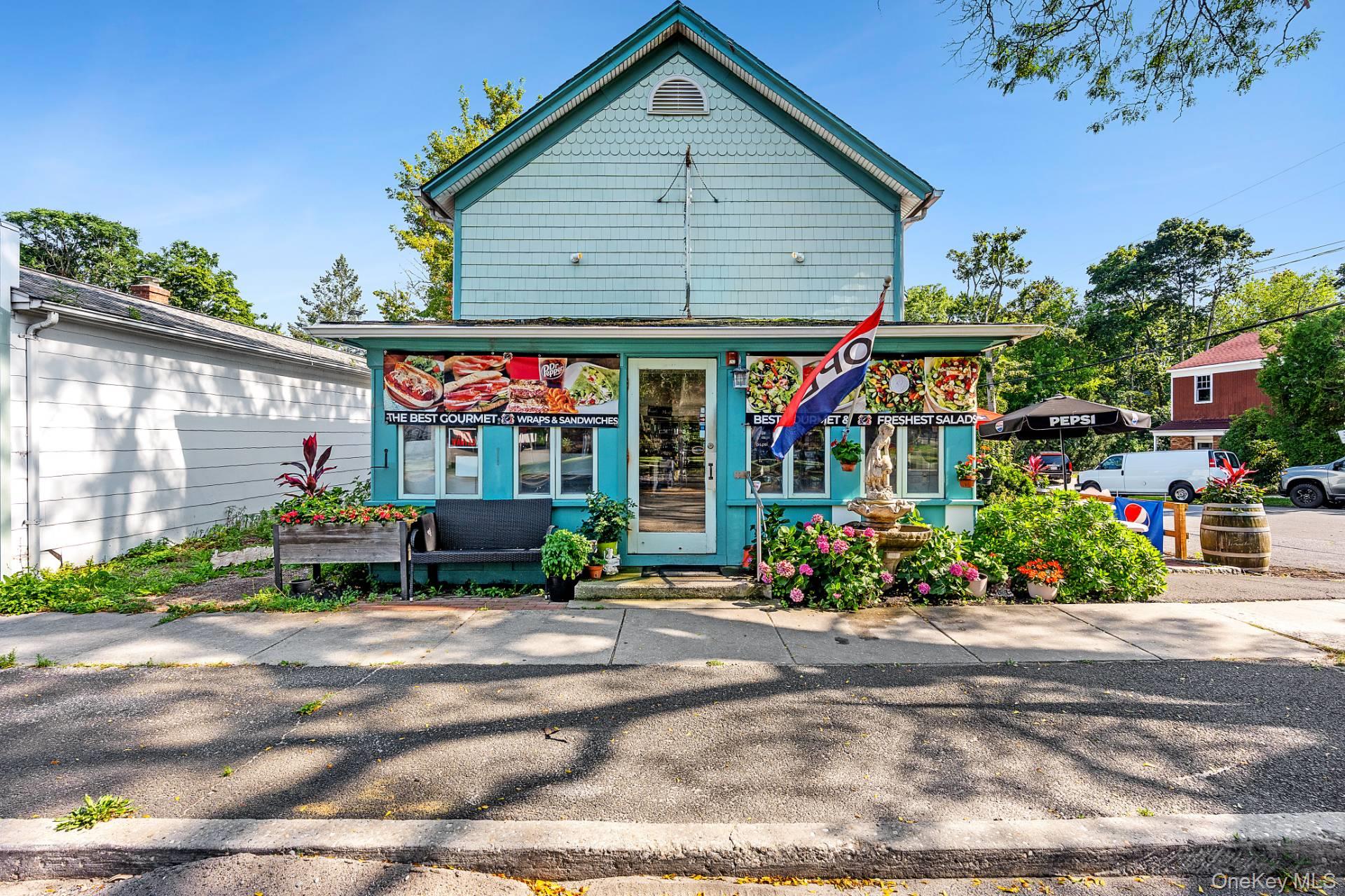 For Sale - Zoned Hamlet BusinessTurnkey Commercial Property with Apartment - Prime Beach Route Location! Incredible opportunity to own a fully equipped commercial property with a 2-bedroom, 1-bath apartment above - perfect for owner-operators or investors! Located on a high-traffic road leading directly to the beach, this versatile space is ideal for a cafe, deli, bakery, specialty food business, or retail shop. The building features a fully operational commercial kitchen, walk-in freezer, and walk-in refrigerator in the basement - ready for immediate use. Upstairs, enjoy a spacious 2-bedroom apartment with full kitchen and bath, ideal for live/work convenience or additional rental income.