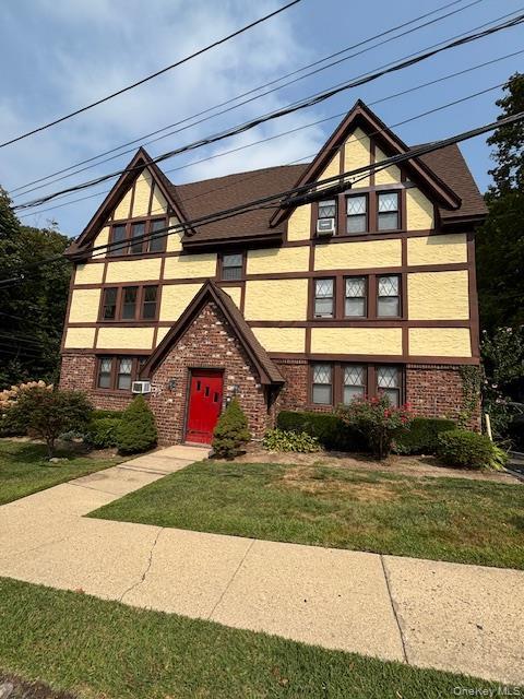 Updated 2 BR, light and bright apartment in the heart of Huntington Village. Galley kitchen, stainless steel appliances include gas stove and microwave, stackable washer and dryer in kitchen. Wood floors throughout. Full bath with tub and white subway tile. Tenant may add window A/C units. One parking space in lot included. Ceiling fans included. High hats.