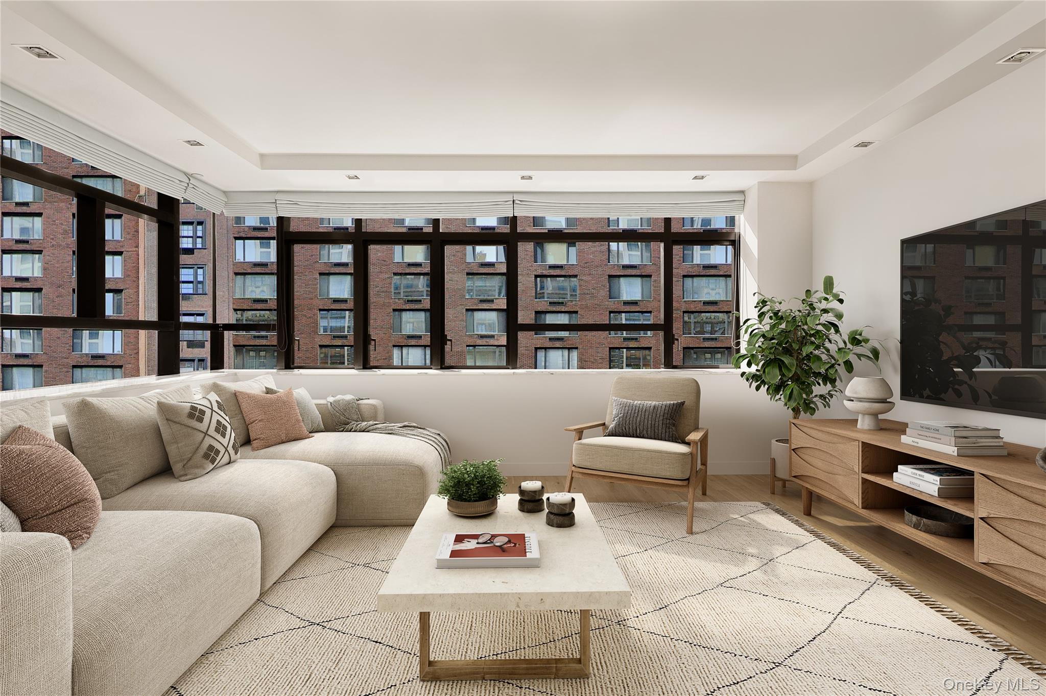 Elevated Duplex Living with East River Views in Sutton PlaceEnter directly through your private 9th-floor keyed elevator access into this 1, 716-square-foot, two-bedroom, two-bathroom duplex condominium, spanning the 8th and 9th floors of 441 East 57th Street. With sweeping East River and Sutton Place Park views, this home combines privacy, sophistication, and dramatic architectural details.The entry opens into a stunning living room with soaring ceilings and wraparound south- and east-facing windows that fill the space with natural light. Just off the living room, the windowed eat-in kitchen is beautifully appointed with Calacatta marble countertops, a La Cornue range with vented hood, Viking refrigerator, and Miele dishwasher, ideal for both daily living and entertaining.Also on this level, the secondary bedroom enjoys its own en-suite bath, generous closet space, and abundant light.The lower floor is dedicated to the private primary suite, offering a spacious layout with sunny southern exposure and ample room for a sitting area or home office. The spa-like en-suite bath features double sinks, a deep soaking tub, and a separate glass-enclosed rain shower.Additional highlights include a Bosch washer and dryer, central air conditioning, and excellent storage throughout.Designed by Flank Architects and completed in 2008, 441 East 57th Street is a boutique luxury condominium with only six residences across 15 floors. Its striking modern fa&#231;ade of anodized metal and fritted glass distinguishes it within this historic neighborhood. Amenities include a part-time doorman, virtual doorman service, keyed elevator access, and advanced smart home infrastructure.THE SELLER WILL PROVIDE A $2, 000/MONTH CREDIT TOWARD PROPERTY TAXES FOR THE FIRST YEAR AND WILL PRE-PAY THREE YEARS OF COMMON CHARGES AT CLOSING. Actual unabated property tax is $4, 216.11/month. Purchasers may also qualify for a 17.5% tax abatement if the unit is used as a primary residence. For more information, visit: https://www.nyc.gov/site/finance/property/landlords-coop-condo.page