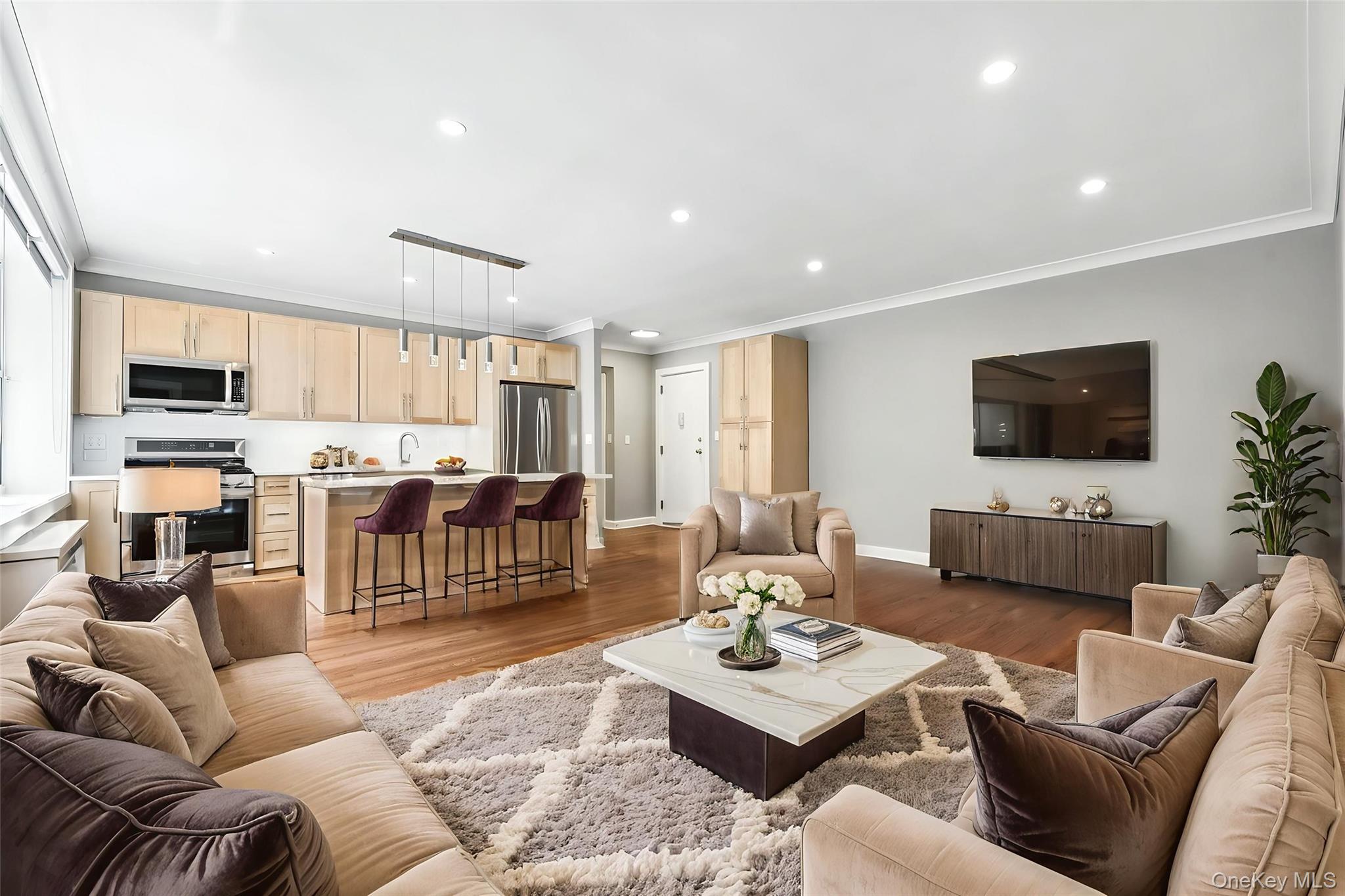 Beautiful 1-Bedroom Condo in Bronxville P.O. â€“ Stylish, Updated, and Move-In Ready. Welcome to this beautifully renovated 1-bedroom condo on the 4th floor, offering modern comfort and style in an unbeatable location. Every detail has been thoughtfully upgradedâ€”from the sleek flooring to the stunning kitchen featuring Quartz countertops, stainless steel appliances, and a center island that flows seamlessly into the spacious living area. The bedroom includes a generous walk-in closet, and thereâ€™s plenty of additional storage throughout. Enjoy the convenience of laundry on premises and an assigned outdoor parking spot for just $82/month. This pet-friendly building features a live-in superintendent for added peace of mind. Location-wise, youâ€™re perfectly situated just minutes from Bronxville Village, Metro-North stations (Bronxville and Fleetwood), and only 25 minutes from NYC. Youâ€™re also close to Ridge Hill, Cross County, Central Park Avenue shopping, great restaurants, gyms, the Yonkers Casino, Sarah Lawrence College, and all major highways. Everything you need is right at your fingertipsâ€”and with the STAR tax credit, your yearly taxes could be even lower. Donâ€™t miss out on this move-in ready gem!