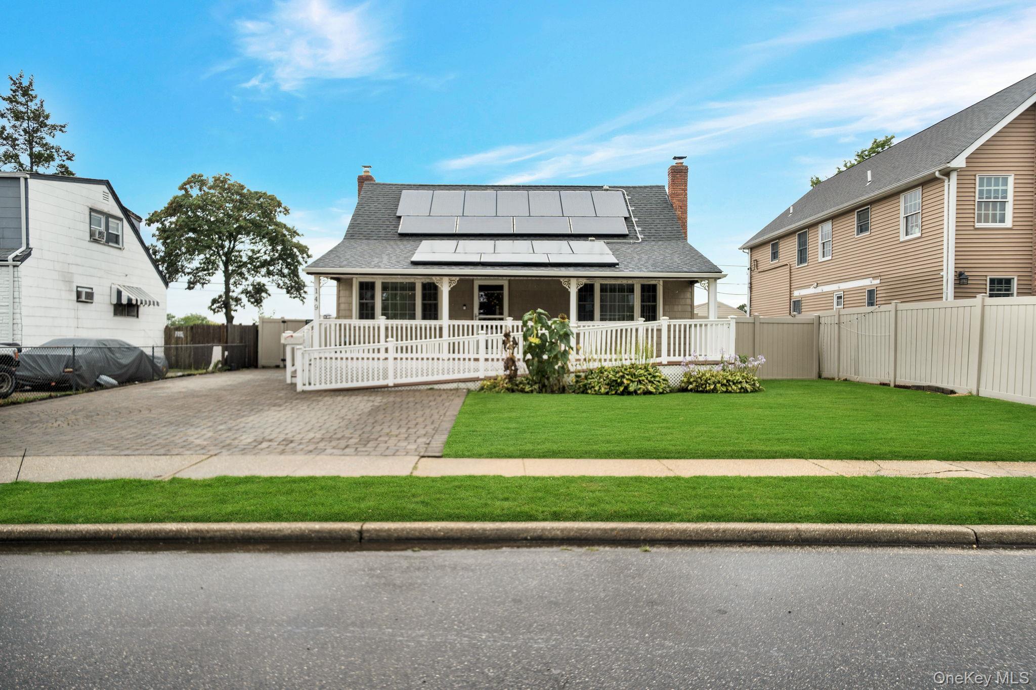 Welcome to this Updated Gem in the Sought-After Island Trees School District!This well-maintained expanded home offers an exceptional living experience with some modern updates . Located in a prime neighborhood, this home boasts an open-concept kitchen featuring stainless steel appliances and gas cooking. The dining area seamlessly flows into the Kitchen. The spacious living room has large windows that fill the space with an abundance of natural sunlight and allows you to Step outside through sliding glass doors and into your own private oasis of a yard. The meticulously paved backyard is complete with a new heated fully in-ground poolâ€”ideal for summer fun and outdoor entertaining.Inside, you&rsquo;ll find two bedrooms and two bathrooms on the first floor. The Large primary bedroom includes an en-suite bathroom and generous closet space to accommodate all your wardrobe needs. A second bedroom, currently being used as a large gym/workout room, adds even more flexibility to this well-appointed home, Also a half bathroom . On the second floor, you&rsquo;ll find two additional bedrooms, perfect for family members or guests. As if that weren&rsquo;t enough, the (fully finished basement) offers even more living space, ideal for additional family gatherings or entertainment.This home has been upgraded with a 200-amp electrical system, universal electric car charger, central air conditioning, and an in-ground sprinkler system. The paved driveway and backyard add a touch of convenience, and the front covered porch provides a welcoming entryway. Solar panels, which are assumable, further enhance the home&rsquo;s energy efficiency. Close to Shopping, Parkways, railroads, Parks, - With its prime location, ample space, and a range of modern features, this home has everything you need to live comfortably. Donâ€™t miss your chanceâ€”schedule a showing today!See you soon!