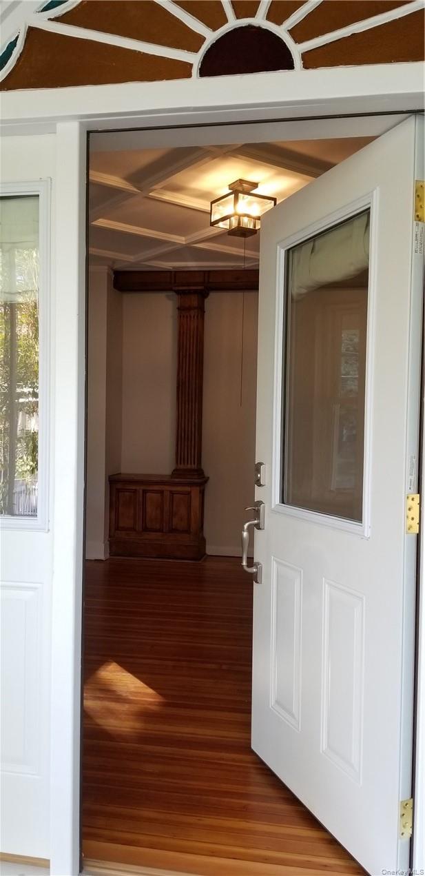 Beautiful, renovated not long ago first floor apartment in Nyack! Open floor plan living room/family room or extra bedroom, stainless steel appliances, granite counters, gorgeous ceilings with private side entrance/porch and back entrance. Excellent location, first exit off the TZ bridge, close to Palisades Mall, restaurants and theatre! Additional Information: LeaseTerm: Over 12 Months, 12 Months,