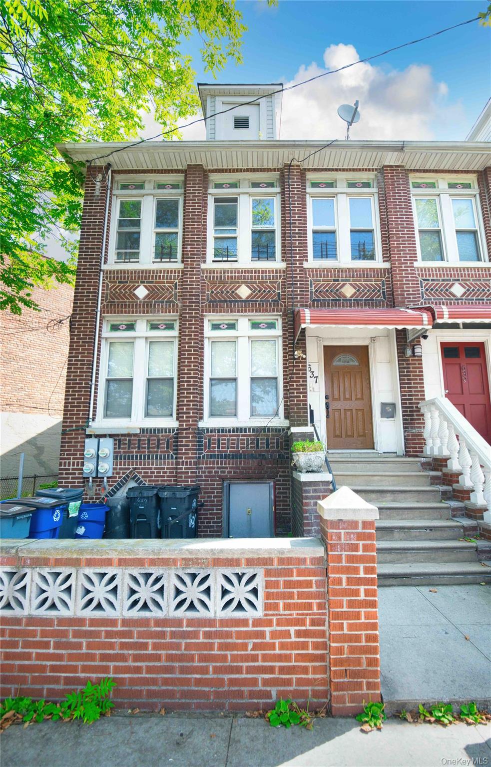 Exceptional three family opportunity. This impressive nearly 4, 000 square foot residence offers a rare blend of space, comfort, and income potential. Inside, you will find three expansive units, two with three bedrooms and one with two bedrooms, each featuring a full bath, a well-appointed kitchen, a separate dining room, and a welcoming living room. The top floor boasts an additional bonus room, perfect for transforming into a fourth bedroom, an extra bathroom, or a private home office. Sun filled, airy layouts throughout create an inviting atmosphere that is ideal for modern living. Perfectly positioned just minutes from the 3 and L trains, as well as the B15 and B35 buses, this home offers an effortless commute and easy access to a major hospital, popular restaurants, shopping, and everyday conveniences. Located in a vibrant, well-connected neighborhood and delivered completely vacant, this property provides the freedom to set market rents or customize your dream home from the ground up, making it an exceptional opportunity for both investors and owner occupants alike.