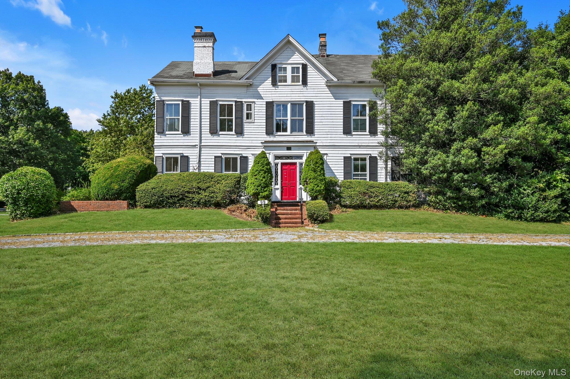 Welcome to 99 9th Street, Garden City, a truly special Historical Colonial set on over three-quarters of an acre in the heart of the Village. Offering 6 bedrooms, 4 full bathrooms, and 1 half bath across nearly 4, 000 sq. ft. of interior living space, this home blends timeless charm with spacious, comfortable living â€” perfect for todayâ€™s modern family. The inviting foyer with a cozy gas fireplace leads to a formal living room with fireplace and a banquet-sized dining room thatâ€™s ideal for holidays and celebrations. The bright kitchen features a large butlerâ€™s pantry and a cheerful breakfast room filled with natural light.The homeâ€™s crown jewel is the Great Room, where warm hand-crafted wood details, a welcoming fireplace, and French doors create a space thatâ€™s both grand and inviting. Step outside to enjoy a private patio, sprawling yard, and beautifully landscaped property â€” perfect for play, entertaining, or simply relaxing outdoors.Additional highlights include a two-car attached garage and exceptional storage throughout. With its classic character, versatile layout, and expansive property, this residence is an incredible opportunity to make lasting memories in the heart of Garden City.--Dont miss out. Garden City School District. Elementary: Hemlock for Kindergarten and 1st Grades; Stewart for 2nd thru 5th grades.