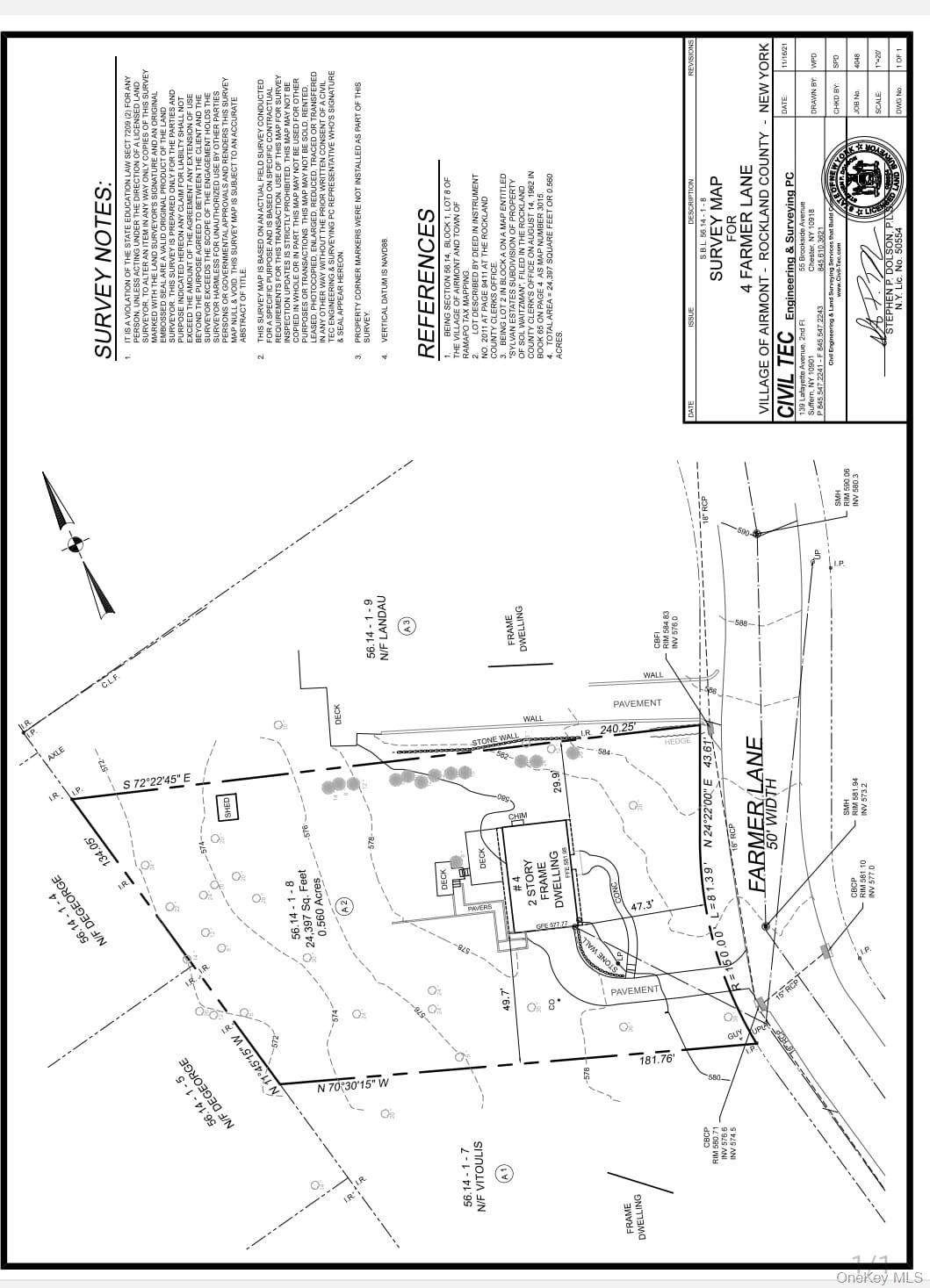Donâ€™t miss this rare opportunity to create your dream home on over half an acre in one of Airmontâ€™s most sought-after locations! With permits secured, foundation already poured, and full architectural plans in place for a stunning residence, all thatâ€™s left is for you to bring it to life. Opportunities like this, in such a desirable setting, donâ€™t come around often make it yours today!