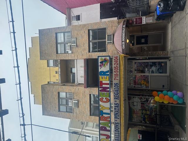 Huge 6 unit apartment building in the heart of Corona Queens. This building boasts a very spacious store on the first floor, four bedroom with two baths on the second floor two very spacious 1 bedrooms on the third floor and two spacious bedrooms on the fourth floor. The property was built in 2012. There is also a large spacious basement as well. Please all rents have not been updated plenty of room to increase all tenants are on a moth to month lease. The property is situated perfectly within walking distance to shopping and the number 7 train.