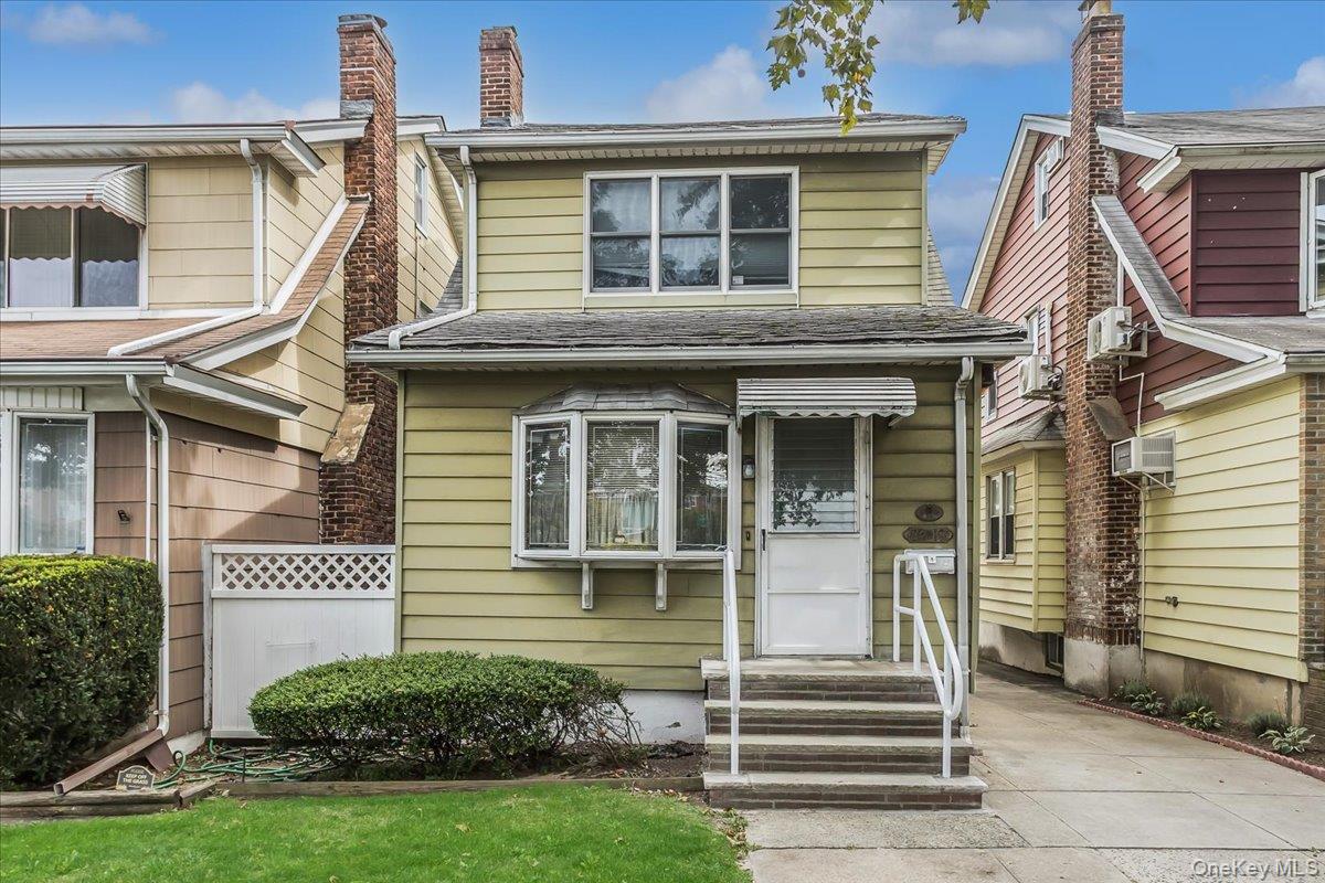 Rarely available. Incredible opportunity to own a 2 family home at this price point. Lot size is 26 x 139ft., with unused FAR . Building size is 16 X 24ft. 2 car garage with additional parking for 2 more cars. Conveniently located near public transportation, shopping, houses of worship and in an excellent school district.