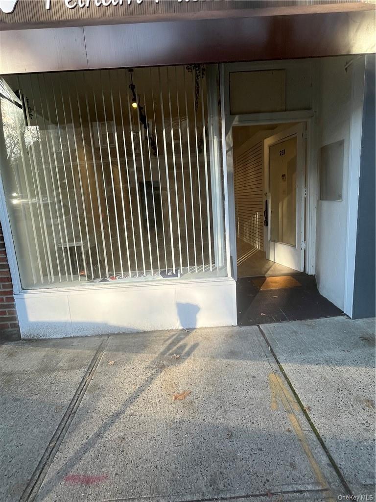 Located on the main thoroughfare in Downtown Pelham, next to a luxury apartment complex under construction. Ground-level entrance with a large front window offering excellent street exposure. The store is within walking distance of the bus, Metro-North, and Pelham schools, creating plenty of foot traffic.