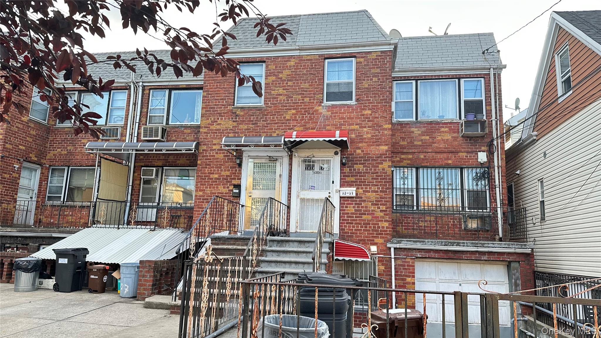 Woodside semi-attached 2-family house. 6 bedrooms and 4 baths spanning three levels. Located steps from Queens Blvd with supermarkets, restaurants, banks, pharmacies, buses and more. Minutes from 7 train stations. Building size: 20X57. Lot Square footage : 2, 000. Property Tax: $ 10, 826