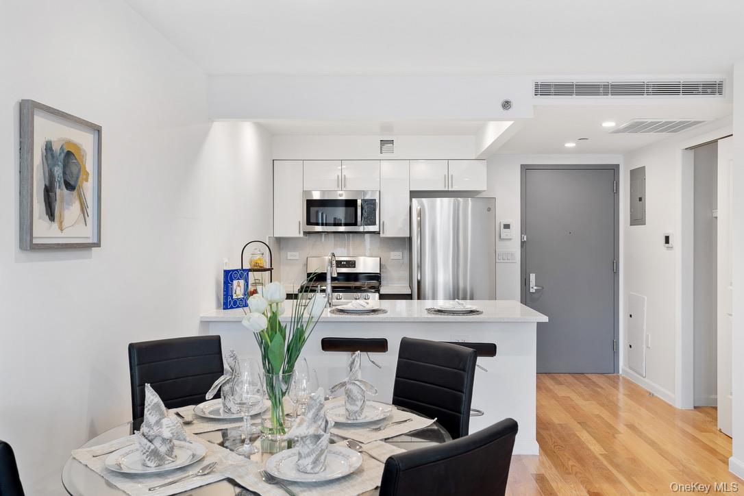 Welcome To the Newly Built Elevator Building Condo For Sale. Impeccable Unit Layout with its Thoughtfully Designed Modern Interiors, both Functional and Stylish. Open Layout Kitchen with Stainless steel appliances. Large Floor-to-Ceiling Windows take in the Best Scenery. Nestled in one of NYCâ€™s most Vibrant and Flourishing neighborhoods, our Location puts you at the Heart of it all. Walk to M, R Subway Train Station, 20 Minutes to Manhattan Time Square, Super convenient City Access. Minutes Drive to the Brooklyn Queens Expressway, LaGuardia Airport. Parking Available For Rent. Super Low Common Charge. Building Amenities Include a Gym, Bicycle room, and Storage room.