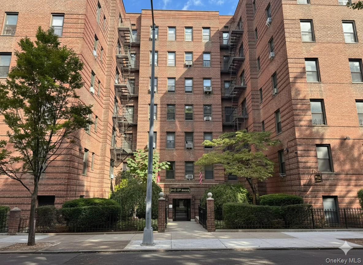 This bright and airy 1 bedroom, 1 bathroom home sits on the 6th floor of a well-maintained elevator co-op, offering approx. 800 sq.ft. of comfortable living space. A corner unit with multiple windows, it&rsquo;s filled with natural light throughout the day. The welcoming foyer flows into a large living room with hardwood floors, a peaceful bedroom, and a rare windowed bathroom. Building amentities include: 24 hour live in superintendent Brand new laundry facilities.