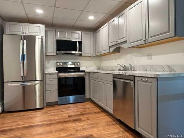 Tastefully updated one bedroom apartment in Town of Lagrange. New kitchen w/stainless appliances. Well proportioned bedroom & living room. Washer & dryer in-unit. Rent includes heat, hot water & trash. Central location just minutes from Taconic State Parkway, Route 55, shopping & dining. No pets, no smoking. Available immediately.