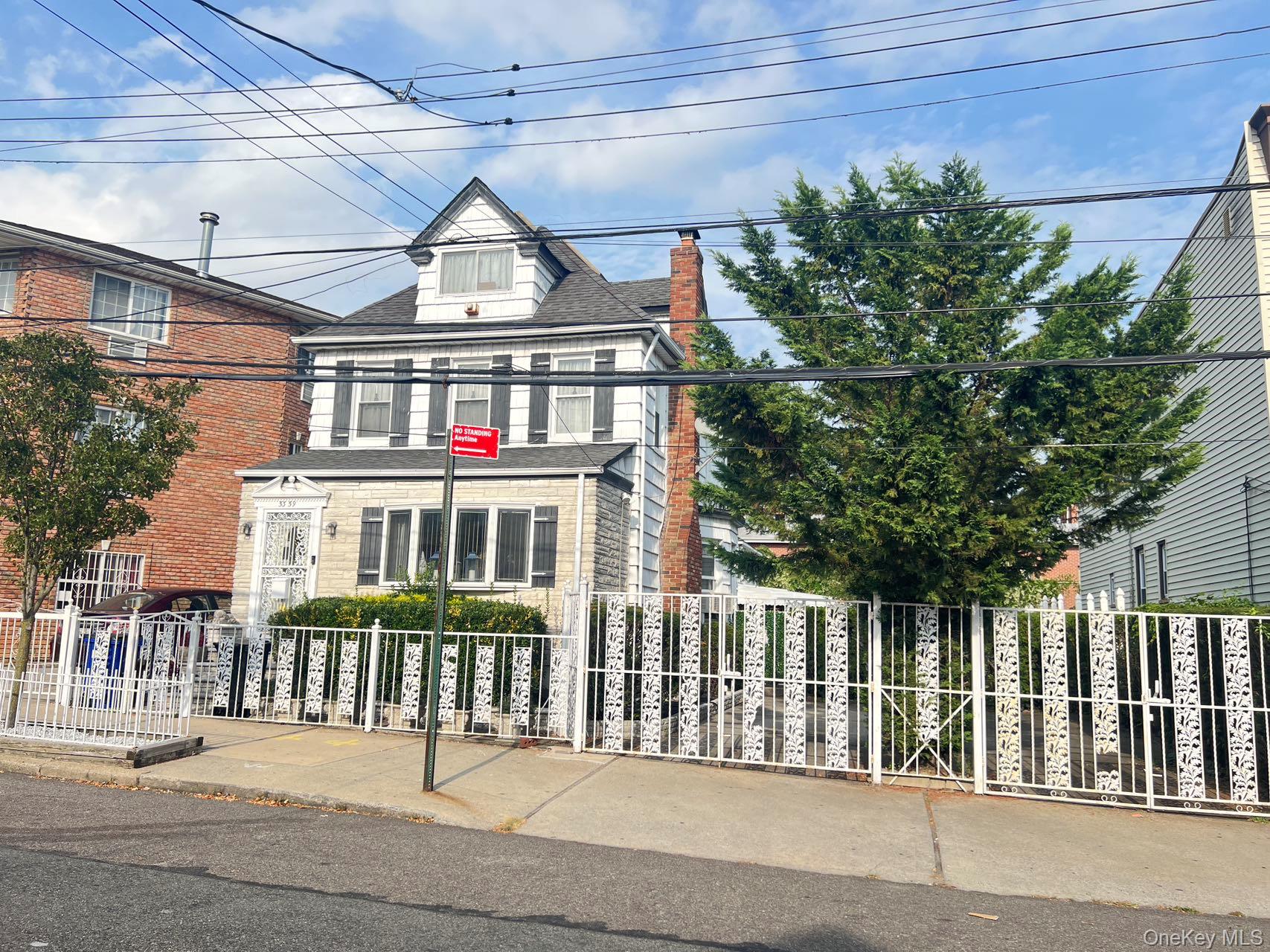 Single-Family Home in the Heart of Maspeth With Oversized Lot! Located just steps from Elmhurst Park, this legal single-family home sits on a spacious 50x100 lot and offers nearly 1, 800 sq ft of interior space. Layout Highlights: First floor offers large living room, formal dining room, kitchen and a full bathroom. Second floor has 3 generously sized bedrooms and a full bathroom. Attic is perfect for storage or future customization. Basement with private entrance with direct backyard access. Zoned R4-1, this property presents great potential for buyers seeking a home with room to grow. Low property taxes only $9, 222/year. Prime location just steps to Stop & Shop, Elmhurst Park, local dining, and more. Close to the Q58/59 bus, major highways, and commuter routes. A rare opportunity to own a full-sized lot in one of Queens&rsquo; most convenient neighborhoods. Bring your vision and make this home your own! Sold As-Is.