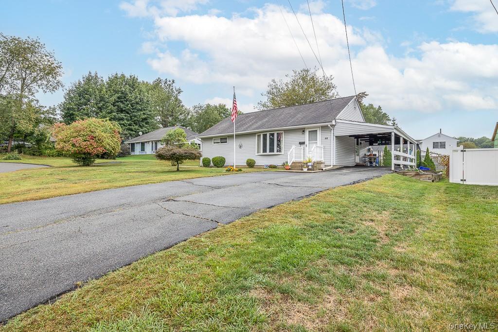 Welcome to 46 Jones Drive. Are you looking for a wonderful neighborhood? Then this is it! Come see this 3 bedroom ranch on top cul-de-sac. Living Room with vaulted ceiling and beautiful bay window. Furnace & central air 2007 and roof 2005. Dont miss the full basement and the large backyard. You donâ€™t want to miss this!