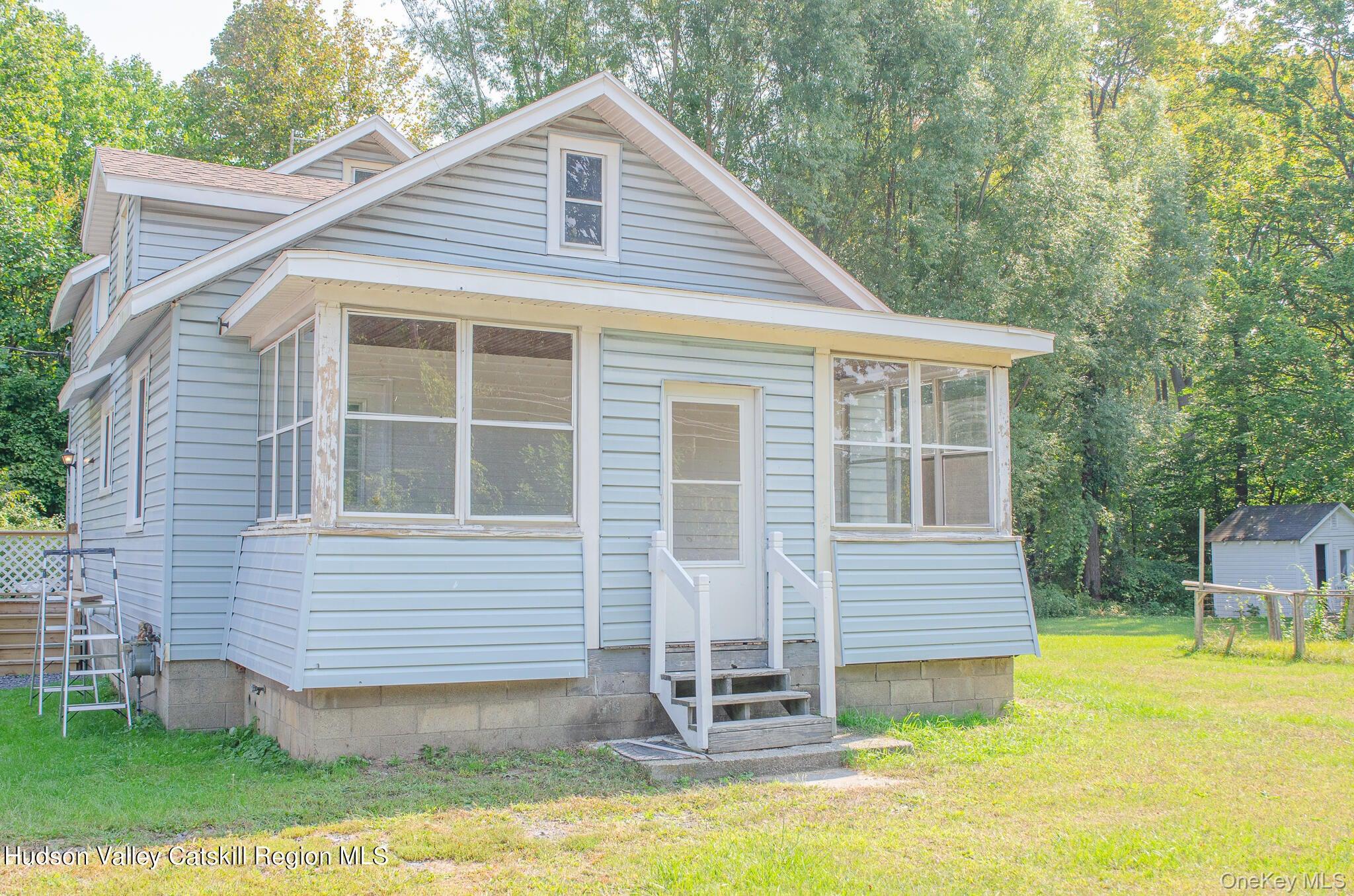 Newly renovated 3 bedroom 1 full bath sits beautifully on the corner of 9W. All brand new appliances with washer and dryer hook up on the first floor. Second floor has ample space for additional bathroom and large bedroom/family room or office space. Owner installed a high efficient heating system, along with aqua-plex pipes. Huge lot with a shed for all your gardening tools. 2 car detached garage. Move in ready. Great Location. Potential for Mixed Use at a Great Price!