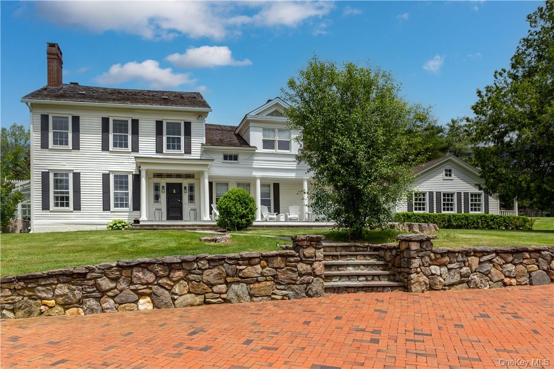 Now for rent is one of Quaker Hill&rsquo;s most prestigious estate homes. The main estate at Kirby Hill Farm is available as a year-round, or seasonal winter rental, impeccably furnished and equipped residential rental with an in-ground pool. Set on close to 250 acres and one of the region&rsquo;s finest equestrian facilities. The circa 1860 colonial farmhouse boasts 3, 942 square feet. There are two separate parlor rooms on the first floor both with fireplaces, along with a formal dining room, a well-appointed kitchen with a fireplace, additional dining area, convenient first floor laundry room and two powder rooms, with one that can be accessed from the patio and pool area. Above is the primary suite with a fireplace, multiple walk-in closets, sitting room, office area and full bath, two additional bedrooms and full bath. Be sure not to miss the third floor that is currently set up as a sleeping loft with full bath. Outdoor amenities include an inground pool, patio area, fire pit, covered porch and ample yard space for recreation. This rental also has shared use of the tennis court with the neighboring carriage house. As a rental on the grounds of Kirby Hill Farm, additional amenities could include boarding, riding, lessons, or simply spectating at a polo match. Inquire about pets and the potential to rent for a shorter duration. The tenant will be responsible for oil, propane, electric, Comcast/Xfinity business internet/cable and must provide tenants insurance. The landlord provides lawn, snow, pool maintenance and garbage. Just minutes to the quaint Village of Pawling with charming boutique shops, fun eateries, fine dining and seasonal farmer&rsquo;s market. With the Pawling Metro North Train Station just 5 miles away, you are just 90 minutes to NYC by train.