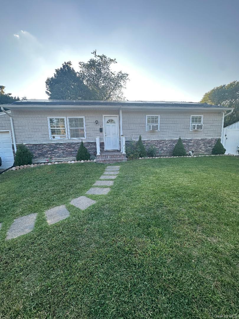 Welcome To 6 Vita Dr! This Beautiful Ranch Has Hardwood Floors On The First Floor. Beautifully Updated and Maintained. Updated Eat In Kitchen with Stainless Steel Appliances. Complete with 5 Bedrooms, 3 Full Bathrooms. Full Basement with Bonus Space and An Outside Entrance. Central Islip Schools. Huge Backyard, Great For Entertainment. Close Proximity To The Long Island Expressway, Southern State Parkway And All Major Shops.