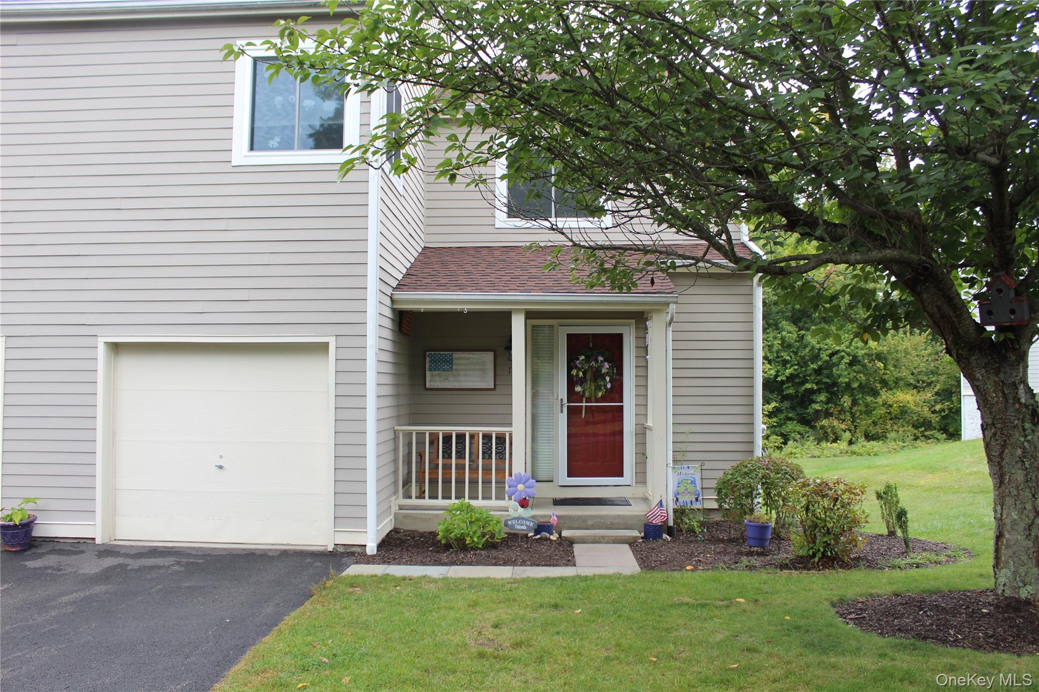 Welcome home to this beautifully updated end-unit townhome offering comfort, style, and convenience. Featuring 3 spacious bedrooms, 2.5 bathrooms, and a finished walkout basement, this home has been thoughtfully maintained with numerous updates offering peace of mind for years to come and is truly move-in ready! The large primary suite boasts a private bath and an oversized walk-in closet, while the secondary bedrooms are generously sized and filled with natural light. The main level features a gorgeous kitchen and an inviting open floor plan with access to a charming front porch and a large back deck overlooking a peaceful wooded area, perfect for relaxing or entertaining. This home is ideally located just minutes from town, shopping, dining and major highways. With great amenities, modern updates, and nothing left to do but unpack, this townhome is the one youâ€™ve been waiting for