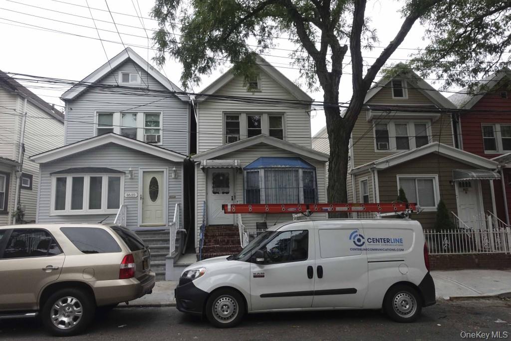 Two tenants paying $3, 000 each. Can be delivered vacant or with well paying tenants. Or buy to live in one apartment and rent the other. Tenant will pay close to half of your mortgage. You reap the tax benefits. After few years you can move to one family and keep this as a rental property.