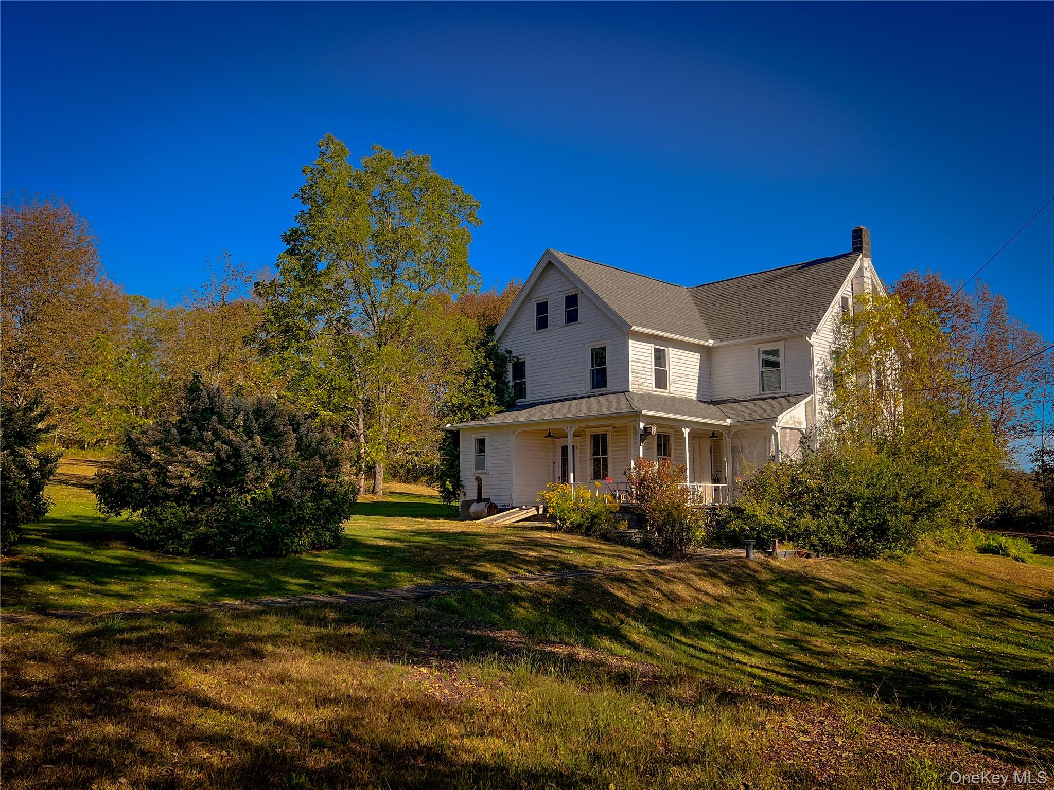 Welcome, this is your Farmhouse! This early 1900s home is the picturesque image of a genuine farmhouse in the country. Set far off the main road, this setting is absolutely private and somewhat of a storybook. There are open fields lined with old stonewalls, mixed goldenrod pastures, and hardwood forests. This old homestead comes with 100+ years of history and memories. There is a simplicity about the home and property that helps to slow down the fast pace of today&rsquo;s life. There is a world-class treehouse built with recycled windows that was featured on the show Treehouse Masters. This home and property are truly one of a kind. Whether you are looking for a full-time homestead or a second home in the country, this is the absolute perfect property for you. Only minutes to Villa Roma&rsquo;s remarkable golf course and close to Callicoon and Jeffersonville, NY for boutique shops, restaurants and nightlife. Schedule your tour today.