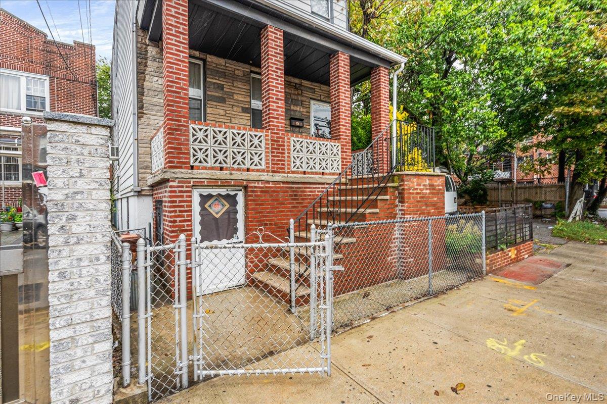 Charming 2 Family home in the heart of Corona featuring 3 levels with HUGE POTENTIAL. Lower level offers independent entrance and egress to the backyard, 1 bath, utilities, laundry, two gas and two electric meters; the first floor offers 1 bedroom, 1 full bath, kitchen, living and dining rooms; the second floor includes 2 bedrooms, 1 full bath, kitchen, living and dining roomsâ€”all ideally located near the 7 train (111th St & Metsâ€“Willets Point) and convenient bus lines Q23, Q58, Q48, and Q72, with easy access to schools, shopping, dining, Flushing Meadows Park, and major highways.