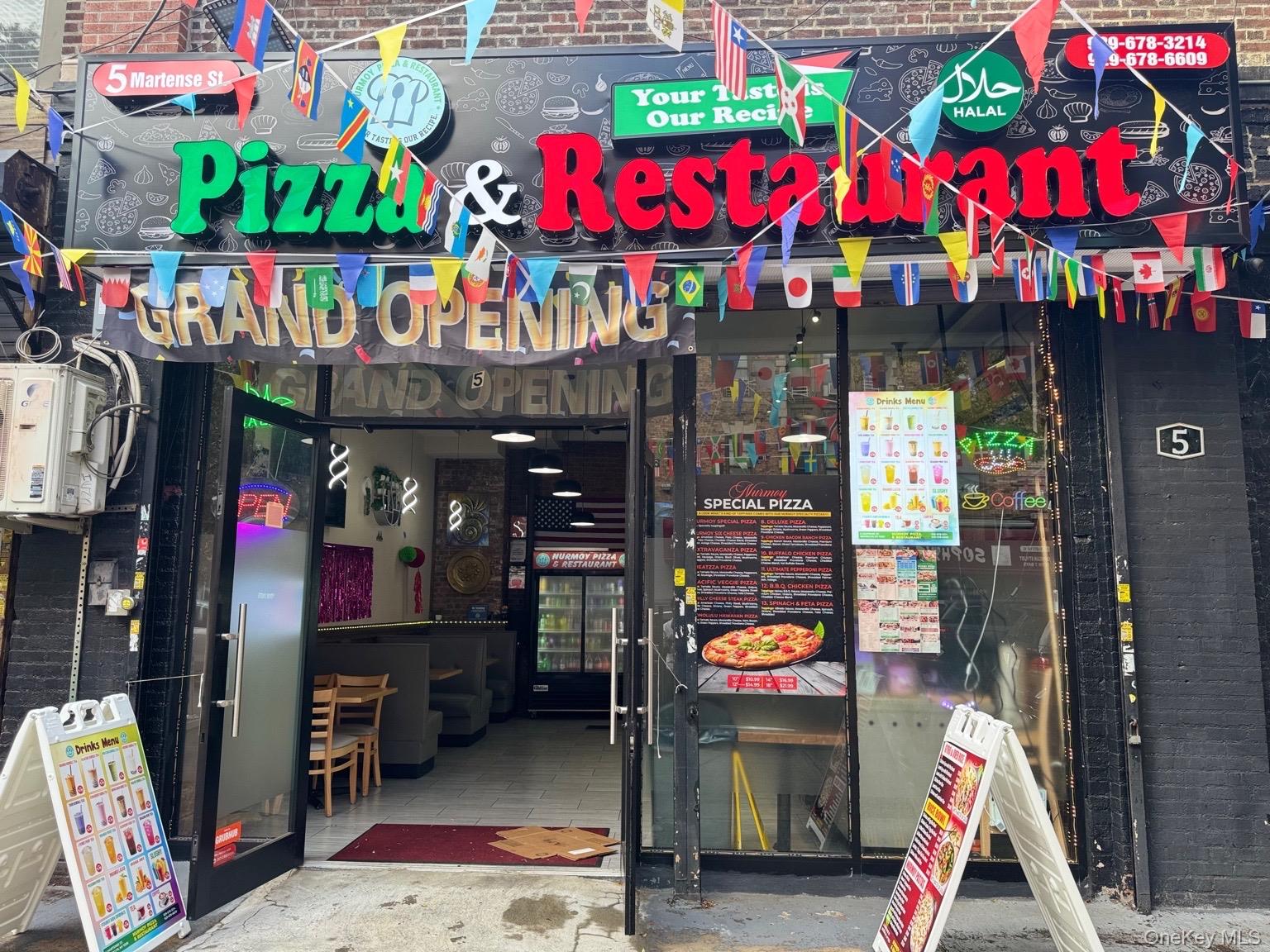Turn-Key Pizzeria/Restaurant on Flatbush Ave For Sale! Selling with inventory, brand new equipment, and fixtures. Rent $4500/month. 10-year existing lease in place. Heavy foot traffic, Good visibility!