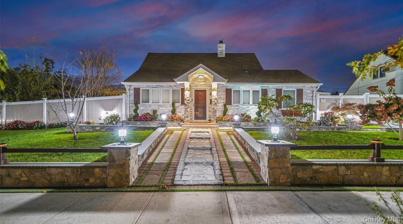 Charming Stone-Embraced Home with Modern Comfort and Style. This stunning 4-bedroom, 2bath home offers a separate office/den, perfect for remote work or extra space. Fully renovated in 2024, the house feels brand new while retaining its timeless charm. The walls are crafted from exquisite natural stones imported from Lebanon and Italy, giving the home an elegant look. These stone walls are not only beautiful but also provide excellent insulation, keeping the home warm in winter and cool in summer for year-round energy efficiency, with advanced insulation and ventilation systems. The property is enhanced with imported design details .A modern kitchen equipped with high-end appliances, including a Sub-Zero refrigerator and a Wolf stove. It also includes a 2-car garage and 2 separate driveways, offering plenty of parking. Located on a quiet block, this home is just one block away from school.