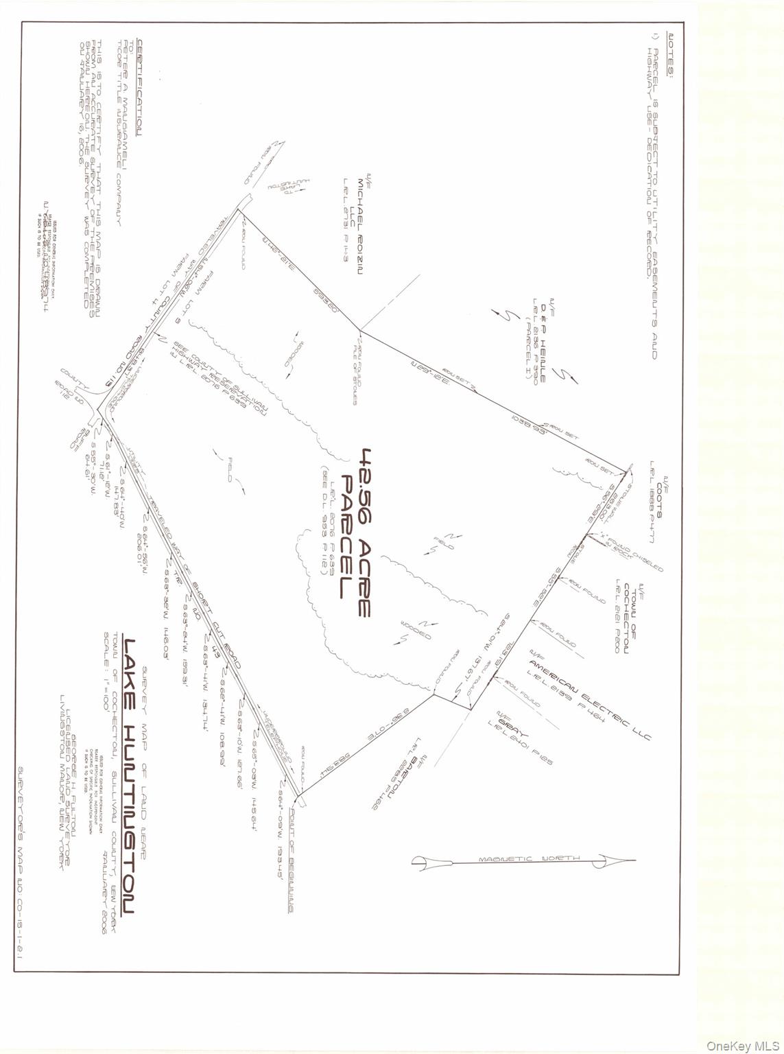 Beautiful 42&#177; acres of opportunity await! This rare corner parcel offers over 2, 000 feet of road frontage, making it ideal for a private estate, horse or gentlemanâ€™s farm, or possible subdivision for future development. A mix of open rolling meadows and mature woodlands provides scenic views, gentle terrain, and endless flexibility for building or farming. Enjoy peaceful country living while staying close to all the regionâ€™s highlightsâ€”Lake Huntington for boating and fishing, world-class entertainment at Bethel Woods, and the charming Delaware River towns of Narrowsburg, Cochecton, and Callicoon with their shops, dining, and art scenes. Spectrum internet available. Bring your vision and build your Catskills dream.________________________________________