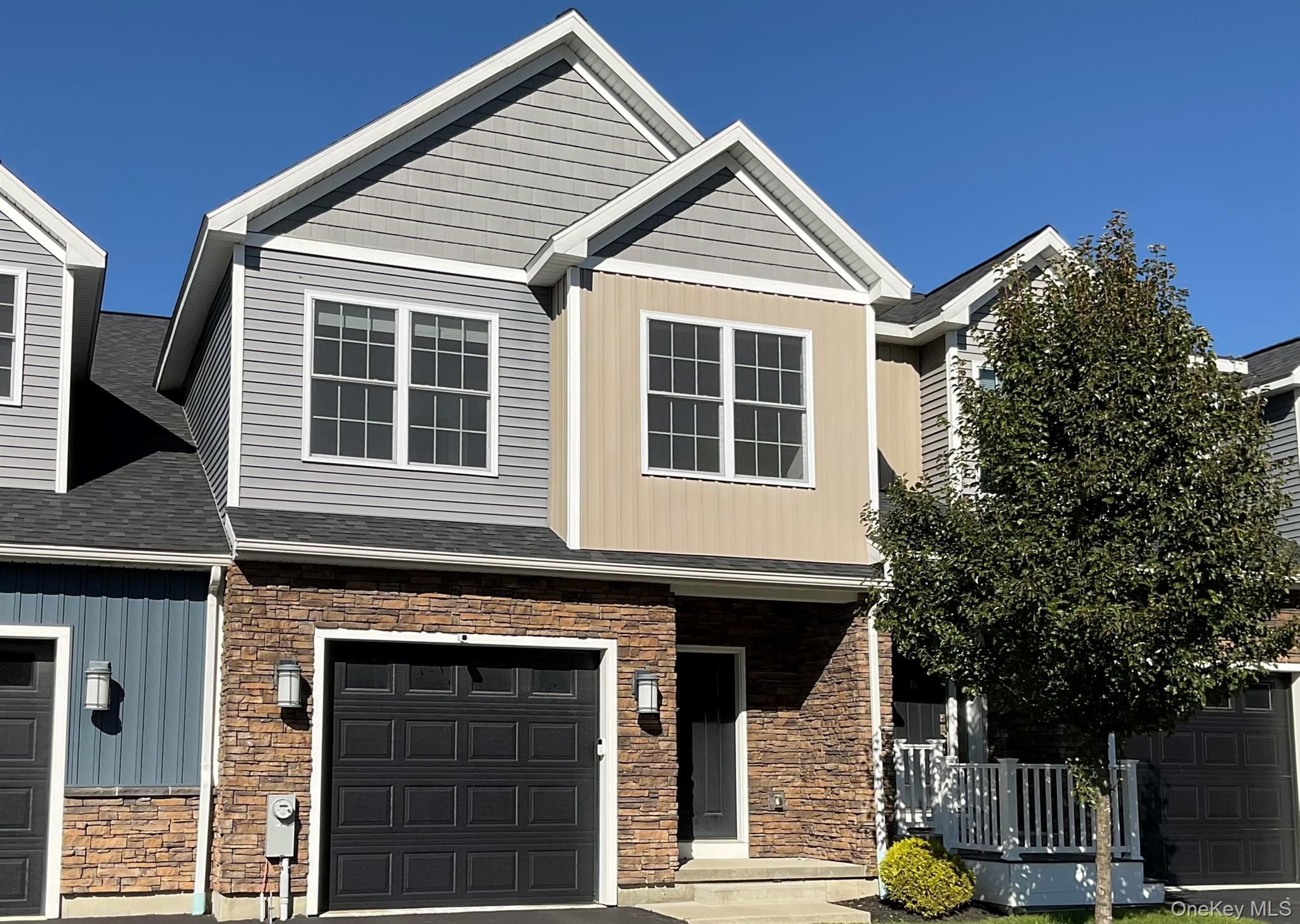 Beautiful Townhouse with two beds, three baths, and over 2, 100 sq ft. (2, 189 GLA per appraiser). Built in 2020, this home features an open layout, stainless steel appliances, granite countertops, a corner walk-in pantry, and hardwood floors. Primary suite includes hardwood floors, a walk-in closet, dual sinks & a walk-in shower. Second bedroom offers en-suite bath & walk-in closet. Full basement for storage, 1-car garage, laundry room, and low HOA dues. Located near shops, restaurants, and the NYS Thruway. Short sale subject to 3rd party approval. Preliminary steps completedâ€”need your offer to begin the anticipated quick review process.