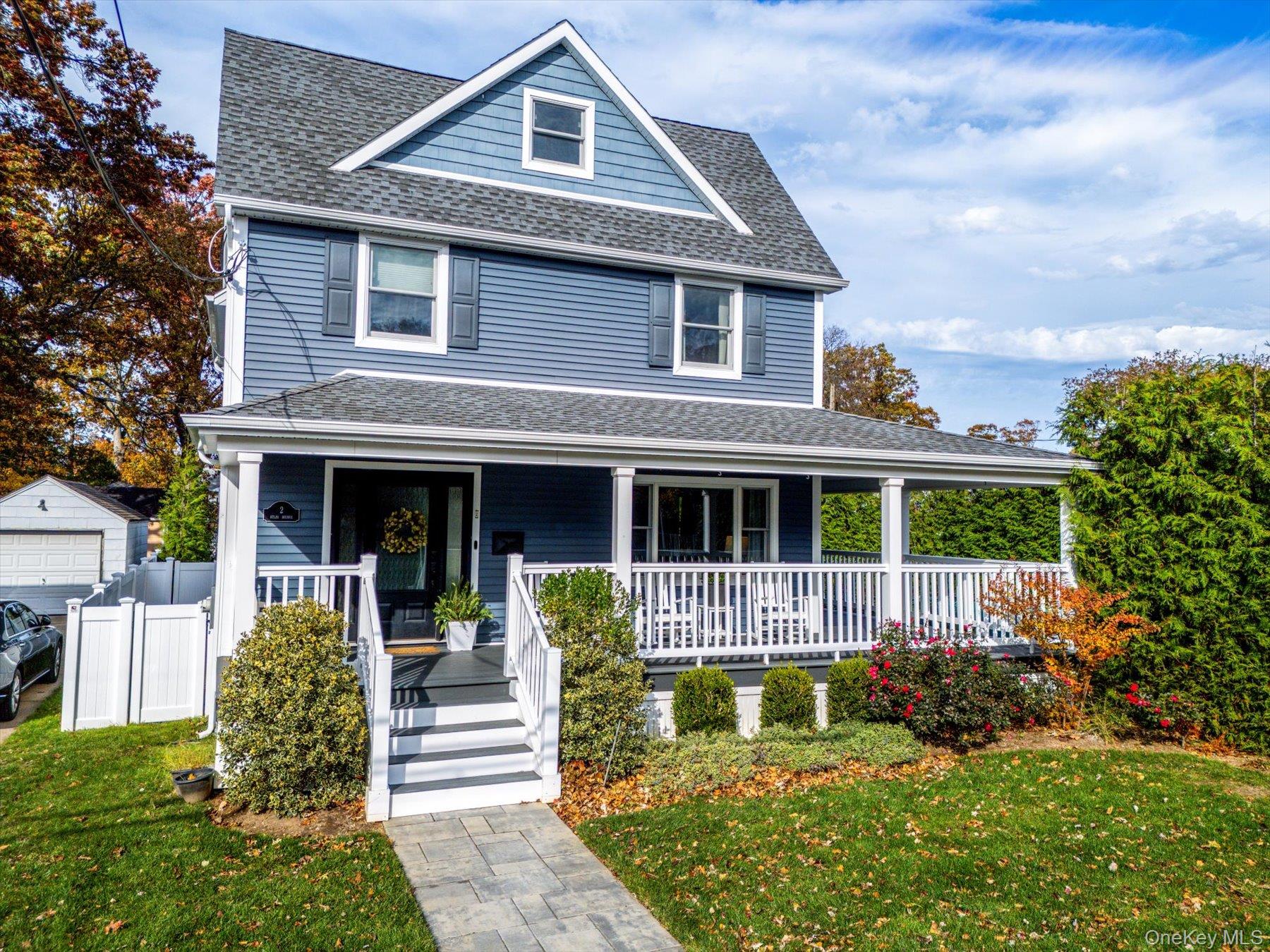 Built in 2020 with exceptional craftsmanship, 2 Atlas Avenue offers the rare combination of modern luxury, thoughtful design, and an enviable location in the heart of Malverne. Situated on a generous 80x100 lot on a quiet, tree-lined street just blocks from the heart of the Village and the LIRR station, this home provides both privacy and convenience in one of Malverneâ€™s most sought-after settings.The nearly 2, 000 square feet of living space features a beautifully executed open floor plan ideal for todayâ€™s lifestyle. The spacious living and dining areas flow seamlessly into a bright and stylish kitchen complete with white custom cabinetry, quartz countertops, stainless steel appliances, and a center island designed for gathering and entertaining. A well-placed powder room completes the main level.The second floor offers a true luxury: a private primary suite, rare for the neighborhood, featuring a walk-in closet and full en suite bath. Three additional bedrooms (one being used as a home office) and a hall bathroom offer well-proportioned and versatile living space.Additional highlights include a full-height basement for storage and utilities, a wrap-around front porch that enhances the homeâ€™s charm and curb appeal, and a large, private side yard offering exceptional outdoor living potentialâ€”whether for recreation, gardening, or entertaining.This is a home that stands outâ€”not only for its quality and layout, but for its prime location and lot size, both of which are seldom available in Malverne. It represents an opportunity to enjoy modern living in a welcoming and close knit community.