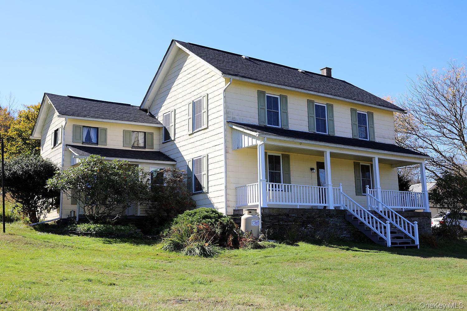 Tucked away off the beaten path sits a charming farmhouse in a beautiful pastoral setting with long-range mountain views! Exceptional renovations have been made recently, including a newly designed kitchen with separate island and beautiful quartz countertops; laundry area added off the kitchen; unheated summer kitchen transformed into main level bedroom with private full bath and all new windows throughout. This home has been freshly painted inside and is ready for the next owner to enjoy. Don&rsquo;t miss this special place in the country!