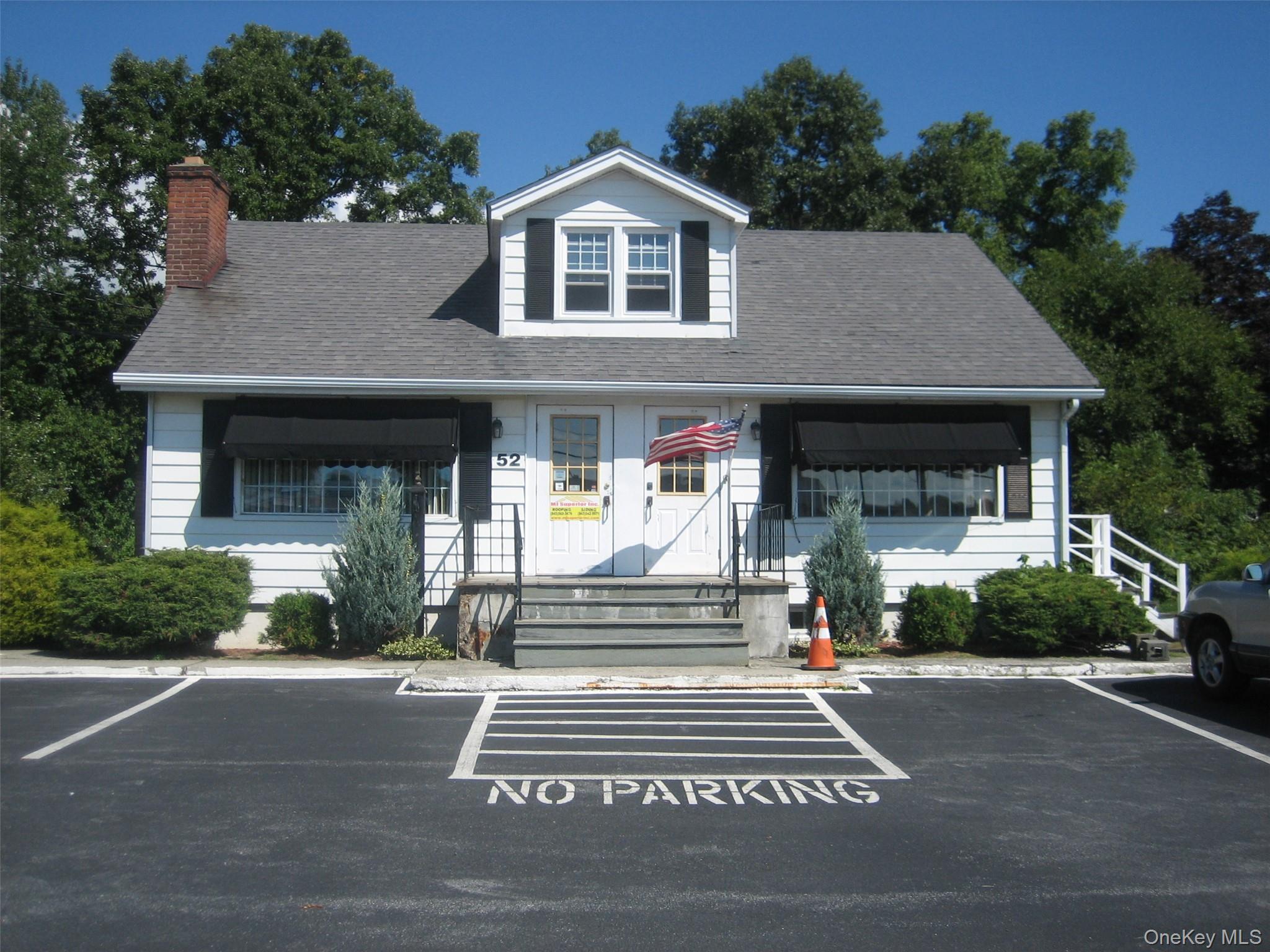 Professional Building.Two room office with waiting room for lease w/ private entrance on lower level.Prime location: across the street from the Mid Valley Mall ( Price Chopper): right off the Newburgh Beacon Bridge and I-84 exit. Very busy road with great visibility/excellent sign frontage: easy for clients/customers to to find.Heat and electric are included.