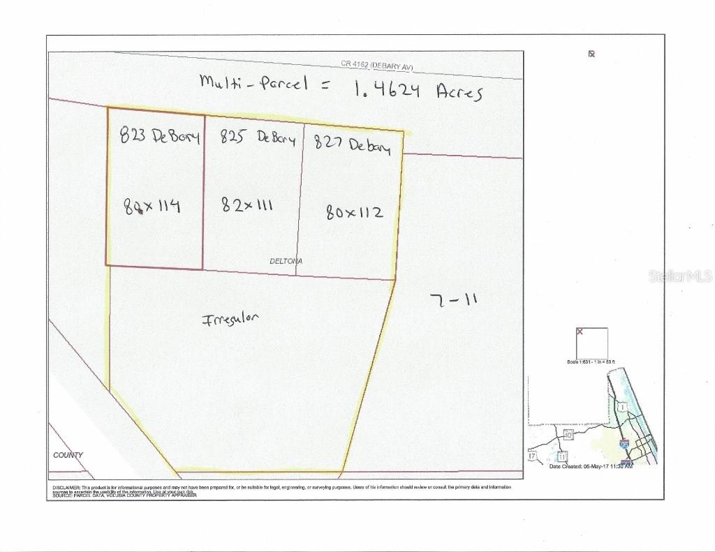 823 DEBARY AVE, DELTONA, FL, 32725