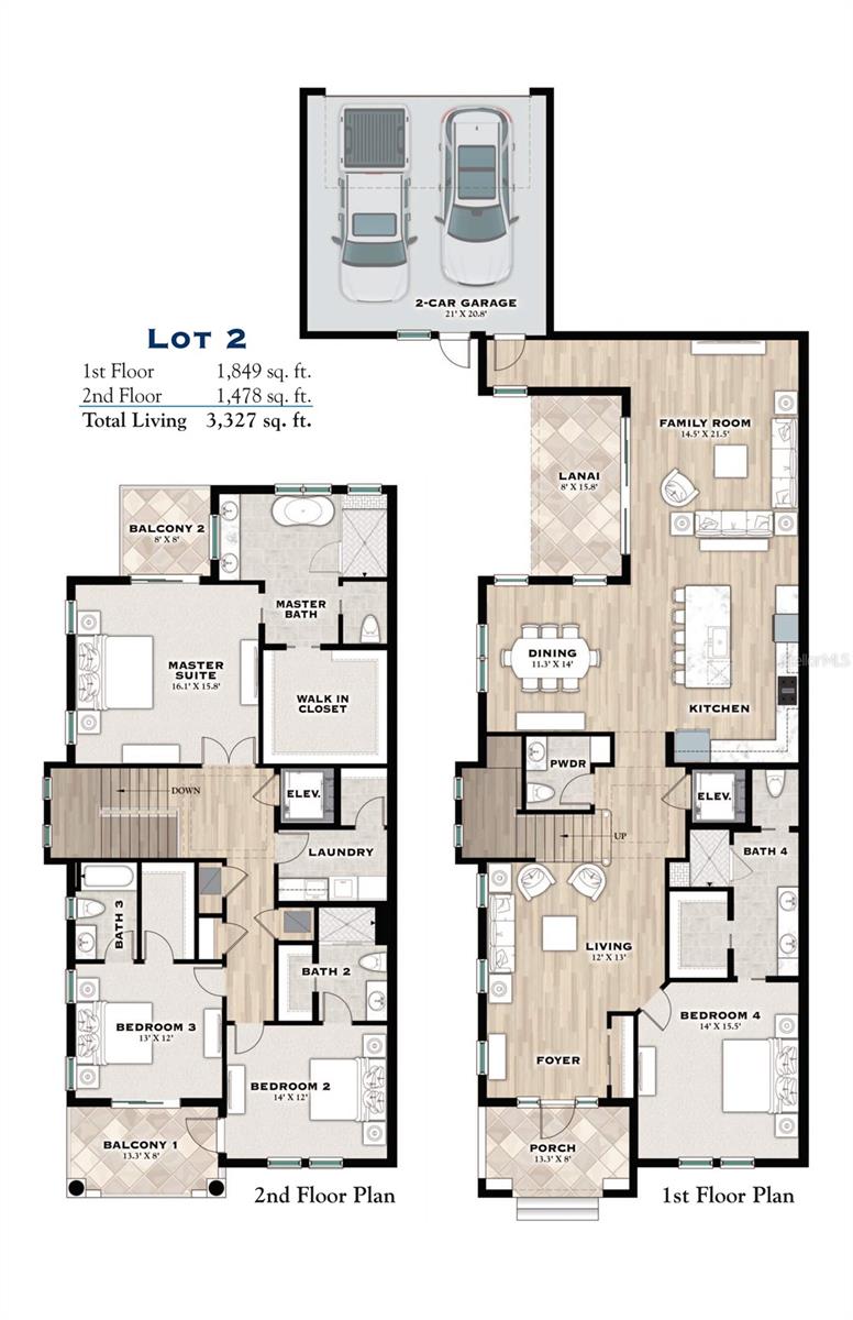 Two-story Floor Plan