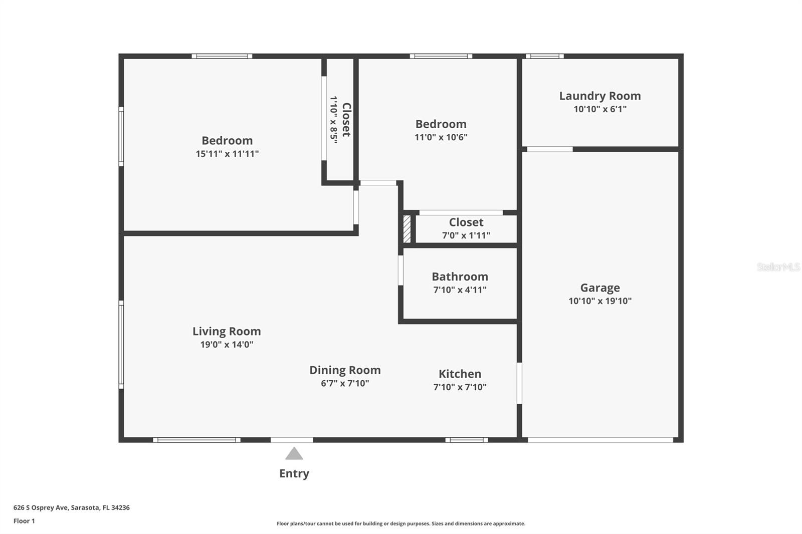 626 S OSPREY AVE, SARASOTA, FL, 34236