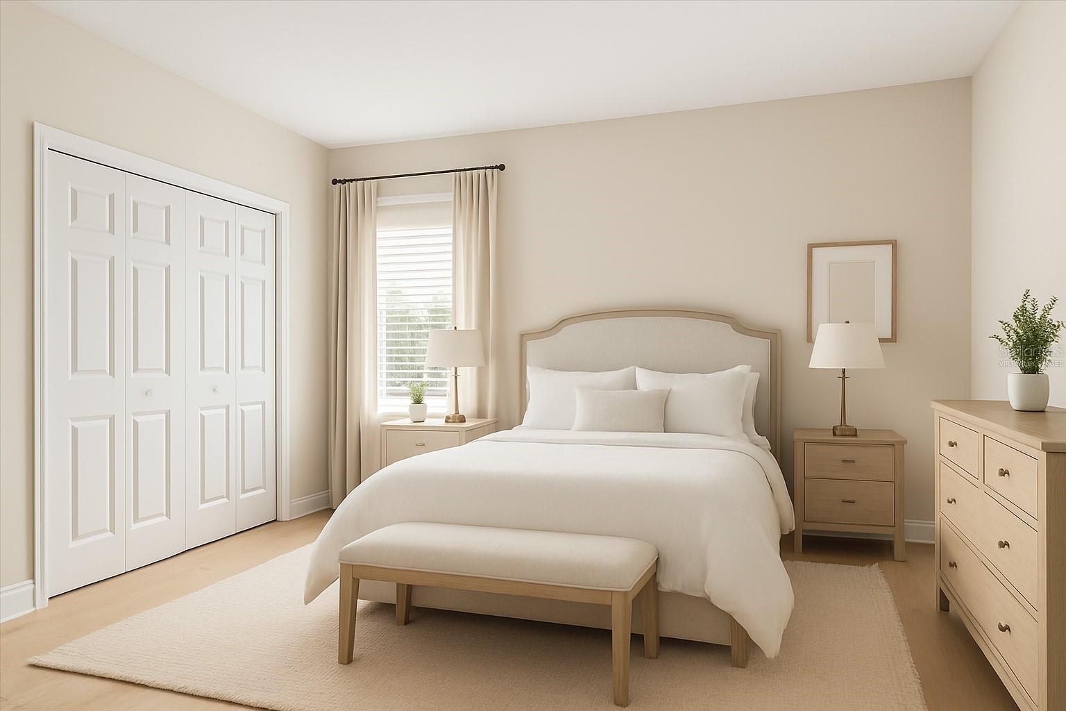 Another bedroom 2nd floor virtually staged