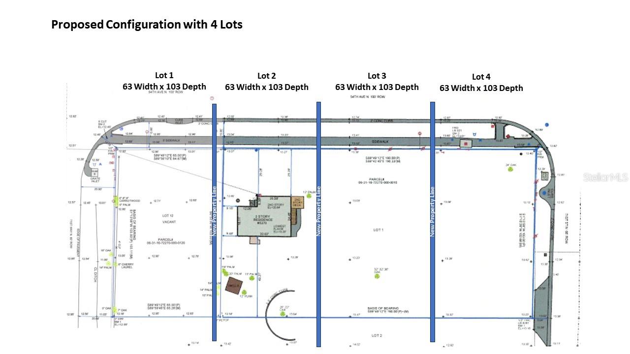 Possible configuration of the land.