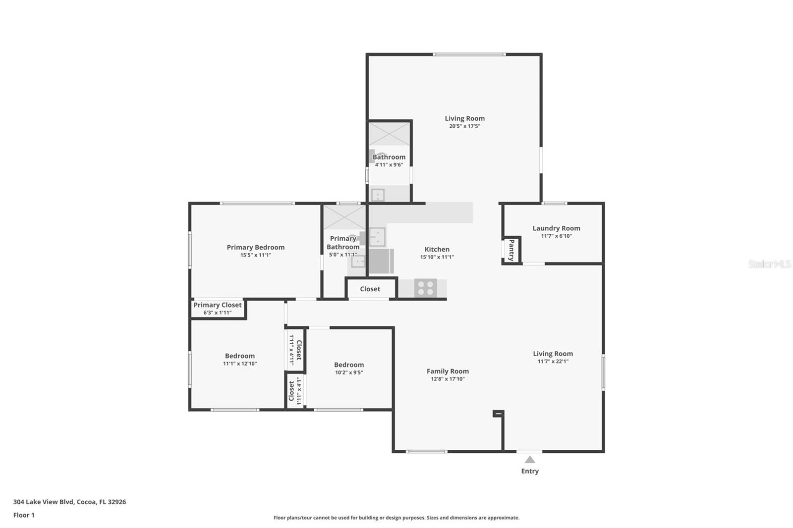 304 N LAKE VIEW BLVD, COCOA, FL, 32926