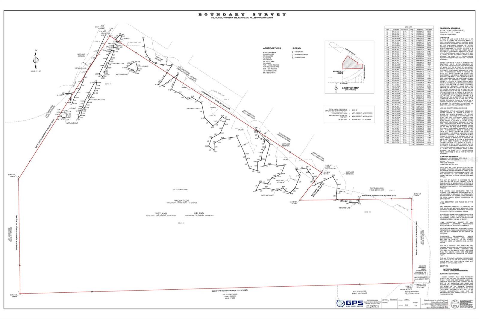 0 THONOTOSASSA RD, PLANT CITY, FL, 33563