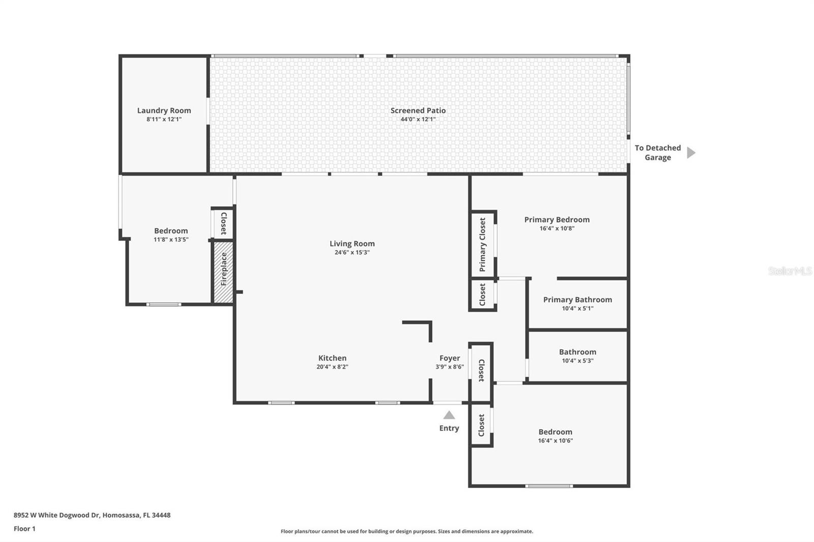 8952 W WHITE DOGWOOD DR, HOMOSASSA, FL, 34448